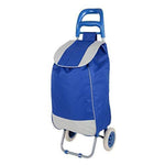 Multipurpose Foldable Shopping Trolly with Removable Bag Shopping Cart for Grocery, Fruit, and Vegetable (Blue)