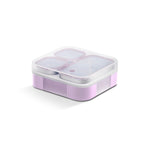 VAYA TYDBYT Stainless Steel Tiffin Box for Men, Kids Girls,1 Large & 2 Small Compartments, Bento Lunch Box, Smart Portions for Balanced Meals, Lilac Love