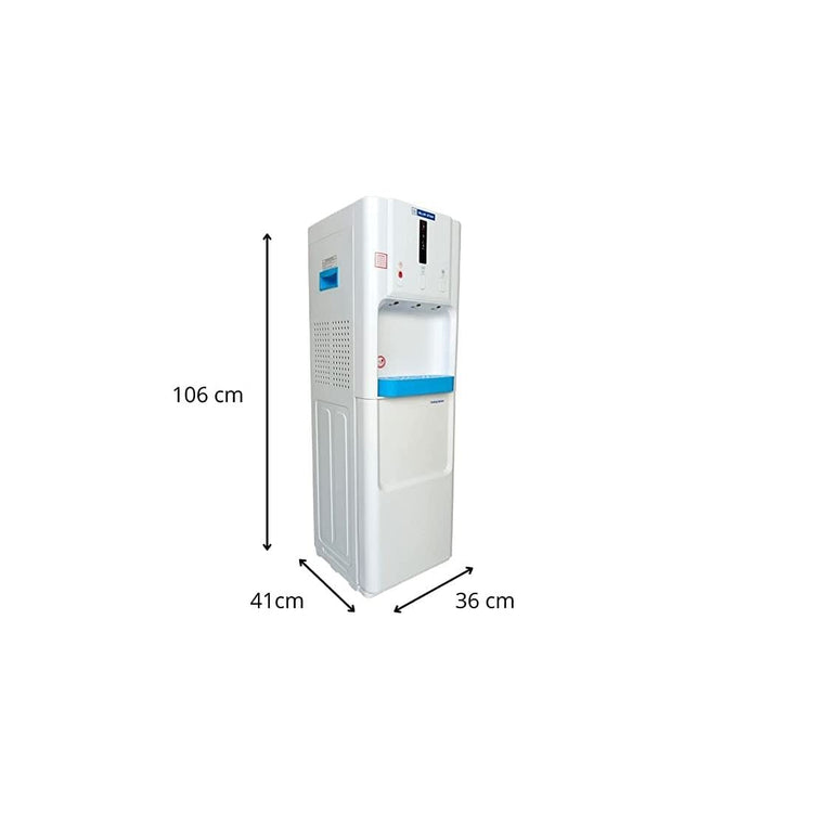 Blue Star UASeries Bottled Water Dispenser 3 Tap For (Hot, Cold, Normal) | 5 Litre/Hour Water Capacity, Carbon Block, White