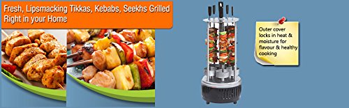 Clearline Electric Grill Tandoor Vertical Rotisserie Grill- Barbecue - Kabab Tikka Maker,Black
