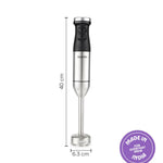 Borosil SmartBlend Hand Blender with Chopper & Whisker | 750ml Beaker & 500ml Chopper | BIS Approved Made in India | Variable Speed Control | SS 301 Blade & Detachable Blending Rod | 2 Years Warranty