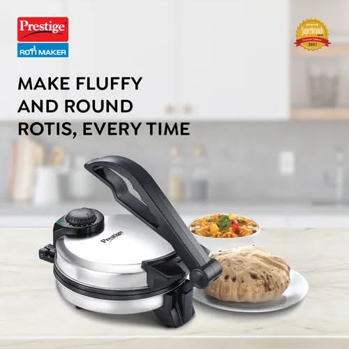 Prestige PRM 3.0 Plain Plate Roti Maker with Power Indicator