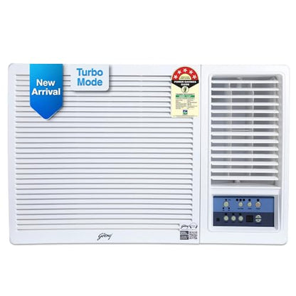Godrej 1.5 Ton 5 Star, Turbo Mode, Inverter Window AC (Copper, Anti-Dust Filter, Anti-Freeze Thermostat, AC 1.5T WIC 18UTC5 WWA, White)