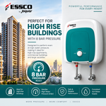 Essco Bria 25 Litre Vertical Storage Water Heater | 2 KW | 8 Bar Pressure | 5 Star Rating | Glass Lined Tank | Incoloy Heating Element | 7 Year Tank Warranty