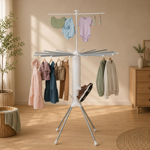 Octopus Cloth Drying Stand 3 Tier Design | Suitable for Everyday | Finish | Ideal for Gifting and Personal Use