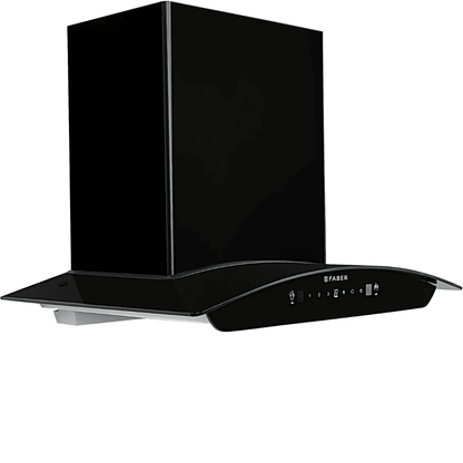 FABER SUNNY IN HC SC FL LG 60cm 1200m3/hr Ducted Auto Clean Wall Mounted Chimney with Touch & Gesture Control (Black)