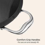 Vinod Ferona Lightweight Cast Iron Kadai - 1.4 L, 20 cm | No Seasoning Required | Naturally Stick-Free | Metal Spoon Friendly | Gas Stove Compatible | Rust-Proof | PTFE & PFOA Free | 2-Year Warranty