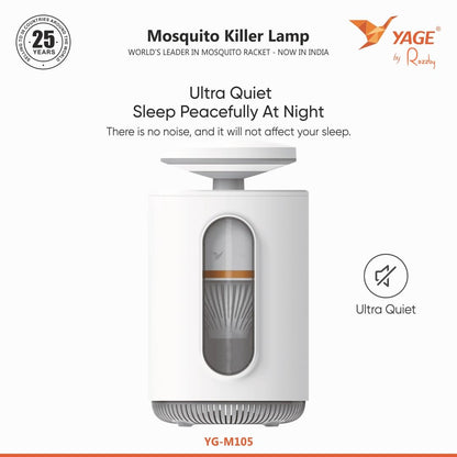 YAGE YG-M105 Mosquito Killer Lamp with UV Light & 2300V Power Grid | USB Powered Indoor Mosquito Trap | Chemical-Free, Ultra-Quiet Mosquito & Insect Killer