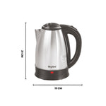 Skyline 1.8L Electric Kettle, 1500W Rapid Heating, Silver VTL-5006