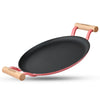 BERGNER Excalibur Lightweight Cast Iron Dosa Tawa 30cm, Double Sided Sturdy Handle, Non-Stick Coating, PFAS Free, Perfect Heat Distribution, Elegant Design - Induction Compatible (Pink)