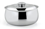 DEVIDAYAL Casserole for Roti | Stainless Steel Hot Box for Kitchen and Home | Chappati Steel Hot Pot with Lid (Silver) (1600 ml)