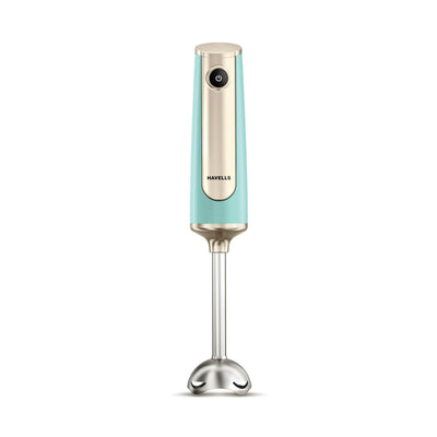 Havells CRAFT Hand Blender|50% Quieter Operation|Easy Blending with 300W|Food Grade Material - SS304 Shaft and Blade|Ergonomic One Button Operation|2Yrs Manufacturer Warranty(Blue & Gold)