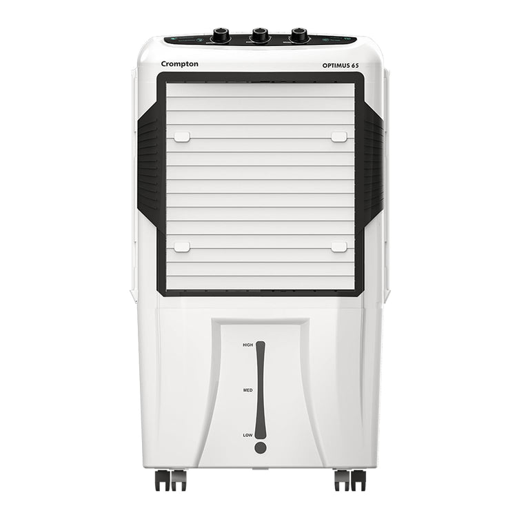 Crompton Optimus 65 Litres Desert Air Cooler for home | Large & Easy Clean Ice Chamber | High Density Honeycomb Pads | Everlast Pump | Humidity Control