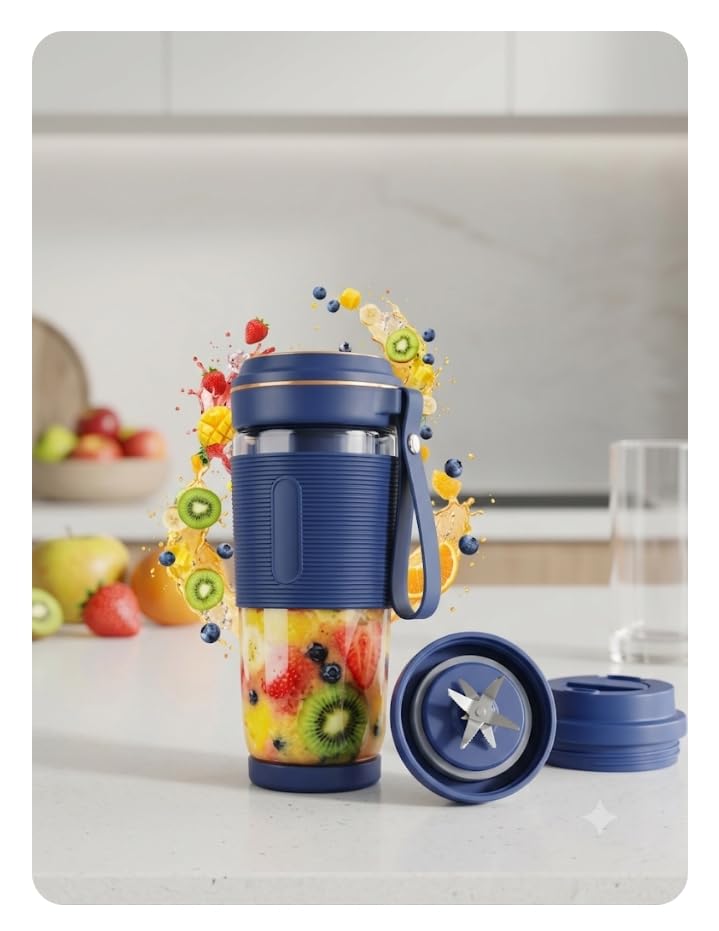 Skyline Blend Mate Portable Blender, 400ml, USB-C Charging