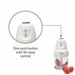 Glen GL 4043 MC Mini 400ml Electric Chopper 250W, White (2 Years Warranty)