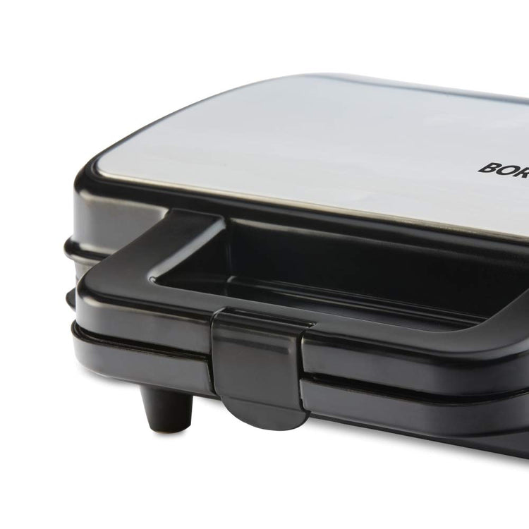 Borosil 1000W Neo Waffle Maker | Can Make 2 Waffles At a Time | Non-Stick Coating Plates Opens to 90°, BPA & PTFE Free | Power Indicators | 2 Year Warranty