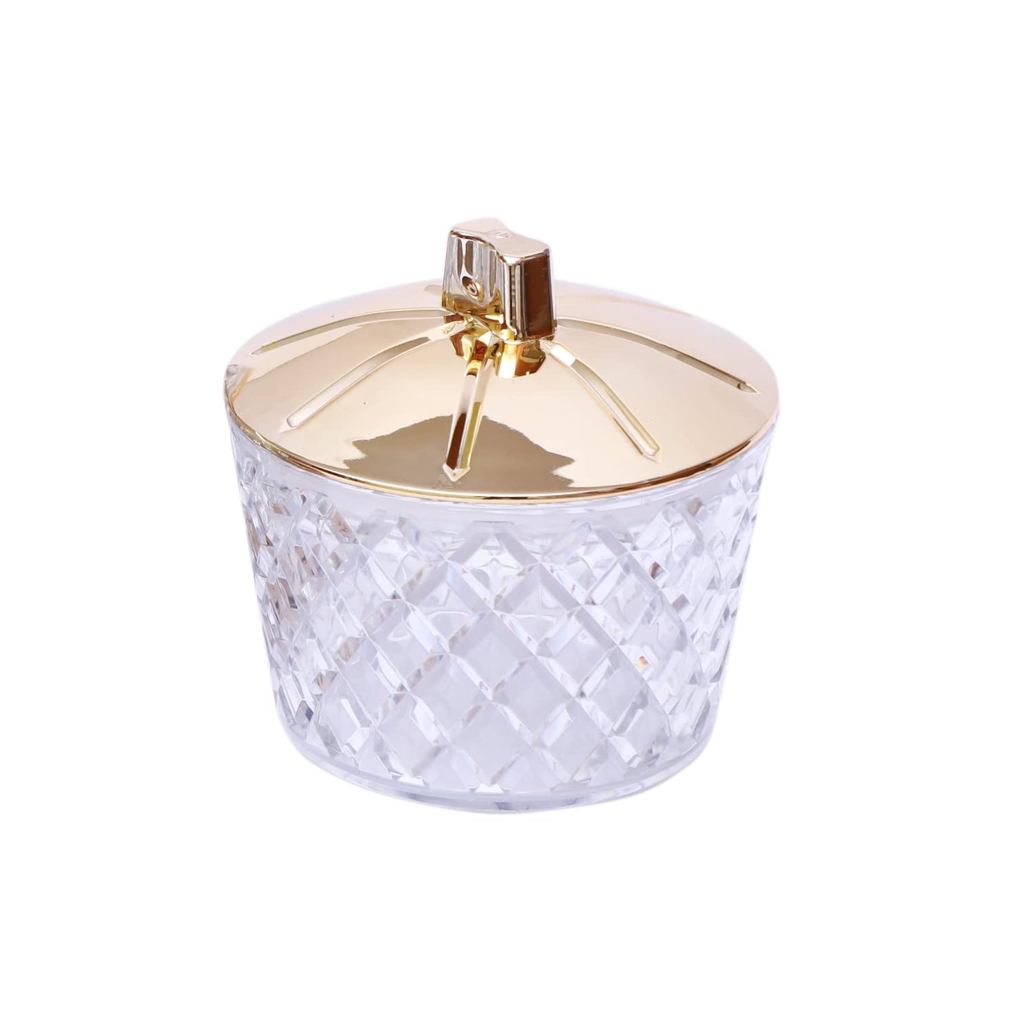 Jaypee Plus Luxe 4 Jar Dry Fruit & Snacks Storage Container Set of 4 Pcs | BPA Free & Airtight Silicone Seal Lid with Mirror Glass Tray | Durable & Break Resistant 500 ml, Golden Transparent