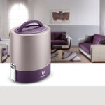 VAYA TYFFYN Lunch Box for Office for Men, with Polished Stainless Steel Containers,1000ml Vacuum Insulated Hot Lunch Box Without BagMat, Leakproof Hot Tiffin Box with 3 Compartments, Purple