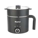 Skyline Multi-Purpose Electric Kettle with Steamer and Egg Boiler, 1.5L, 600W, Temperature Control, VTL-9091 (Black)