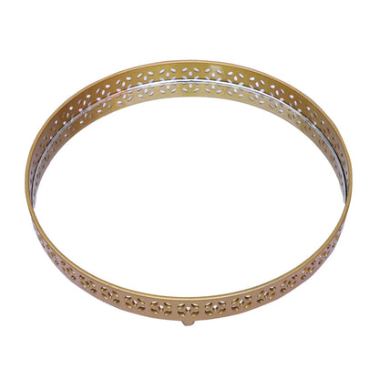 Jaypee Plus Luxe 4 Jar Dry Fruit & Snacks Storage Container Set of 4 Pcs | BPA Free & Airtight Silicone Seal Lid with Mirror Glass Tray | Durable & Break Resistant 500 ml, Golden Transparent