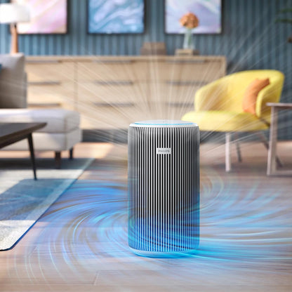 PHILIPS Smart Air Purifier AC3220/60 Upto 135 m2 Room Size Smart Portable Air Purifier Real Time AQI Display|Covers upto 600 sqft 520 m3/h|(Silver, Arctic White)