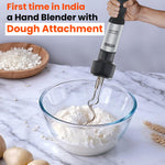 INALSA Hand Blender Mixer|1700W Copper Motor|Chopper,Dough Maker,Whisker & Jar Attachment|Low Noise|20 Speed Control & Turbo Function|BPA Free|Anti-Splash|2 Yr Warranty,Robot Inox 1700 Mix N Blend