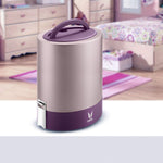 VAYA TYFFYN Jumbo Lunch Box for Office for Men,with Polished Stainless Steel Containers,1300Ml Vacuum Insulated Hot Lunch Box Without Bagmat,Leakproof Hot Tiffin Box with 4 Compartments,Purple
