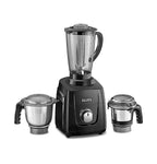 Sujata MG01 Mixer Grinder|1000 Watts Double Ball Bearing Motor|25000 RPM| Non-Stop 90 Mins Running|3 Jars including 1750ml Blender, 1000ml Grinder, 500ml Chutney Jar| (Black)