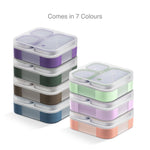 VAYA TYDBYT Stainless Steel Tiffin Box for Men, Kids Girls,1 Large & 2 Small Compartments, Bento Lunch Box, Smart Portions for Balanced Meals, Green