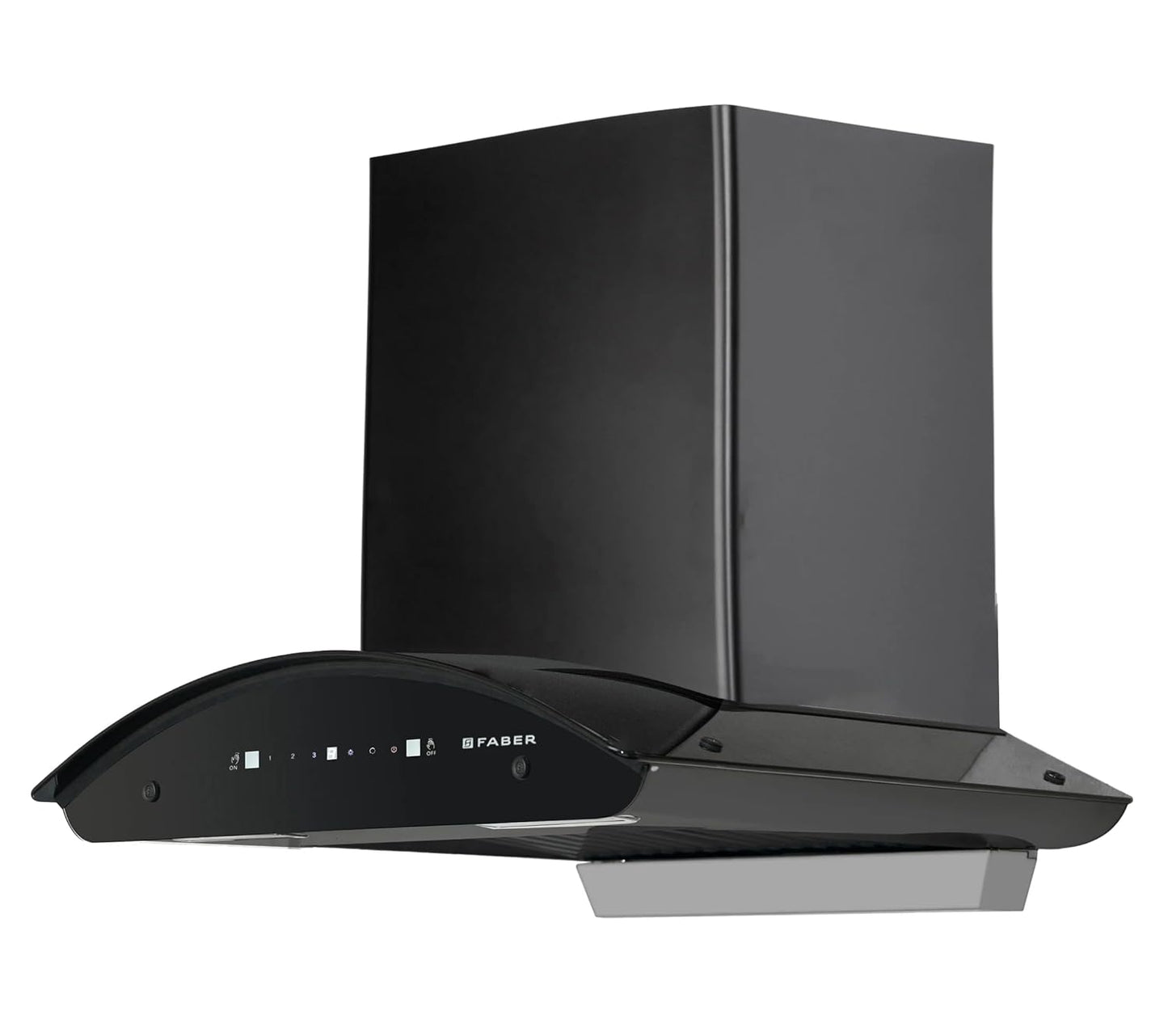 Faber 60 cm 1500 m³/hr Autoclean Kitchen Chimney (HOOD MAGNUS IN HC SC FL EBK 60, Filterless technology, Touch with Gesture, Black)