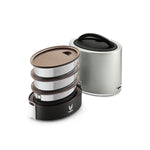 VAYA TYFFYN Lunch Box for Office for Men, with Polished Stainless Steel Containers,1000ml Vacuum Insulated Hot Lunch Box Without BagMat, Leakproof Hot Tiffin Box with 3 Compartments,Silver
