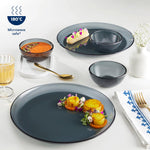 Borosil 20pc Aura India’s First Coloured Handcrafted Dinner Set | Made in India Borosilicate Glass Tableware | Microwave, Dishwasher & Oven Safe | Crockery for Gifting & Dining (Black)