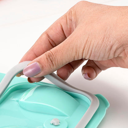 Nayasa Marco 2 Compartment Stainless Steel Insulated Lunch Box for Kids Boys | Football Champion Print | Vacuum Sealed Leak Proof Tiffin Box | 650 ml | Grey