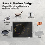 Havells 2200 Watt Infrared Induction Cooktop With Digital Display| Glo TV22-6KV Surge Protection| Sensor Touch| SS304 Food grade grill| 1 Year Door step Warranty By Havells