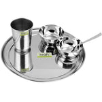 Kraft Princess Classic Stainless Steel Thali Dinner Set – 5-Piece
