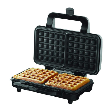 Borosil 1000W Neo Waffle Maker | Can Make 2 Waffles At a Time | Non-Stick Coating Plates Opens to 90°, BPA & PTFE Free | Power Indicators | 2 Year Warranty