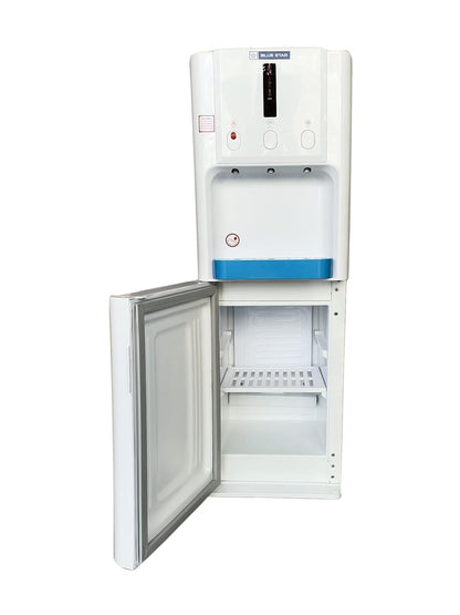 Blue Star UASeries Bottled Water Dispenser 3 Tap For (Hot, Cold, Normal) | 5 Litre/Hour Water Capacity, Carbon Block, White