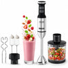 INALSA Hand Blender Mixer|1700W Copper Motor|Chopper,Dough Maker,Whisker & Jar Attachment|Low Noise|20 Speed Control & Turbo Function|BPA Free|Anti-Splash|2 Yr Warranty,Robot Inox 1700 Mix N Blend