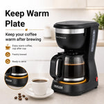 INALSA 6 Cups 650-Watt Coffee Maker with Anti Drip & Keep Warm Function|Overheat Protection|See Through 680 ML Carafe|630 ML Water Tank Capacity|Reusable Coffee Filter(Brew Matic DX)