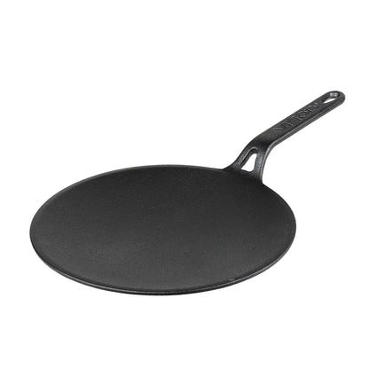 Vinod Legacy Cast Iron Roti Tawa 26 Cm | Pre-Seasoned Chapati/Phulka Tawa with Handle | Rust-Proof, Toxin-Free, Naturally Stick Free | Pure Cast Iron | Gas Compatible