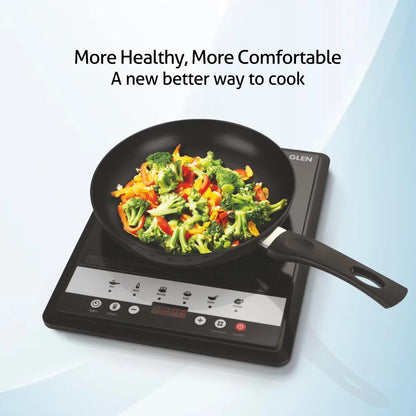Glen 1600W Induction Cooktop SA 3070 IN – 6 Pre-Set Cooking Functions | Energy Efficient Induction Stove | Touch Control | Auto Shut-Off | Portable Electric Induction Cooker