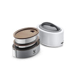 VAYA TYFFYN Lunch Box for Kids for School, Polished Stainless Steel Tiffin Box, Insulated 600ml Tiffin Box for Office for Men with 2 Leakproof Containers, Hot Lunch Box for Boys, White