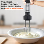 INALSA Hand Blender Mixer|1700W Copper Motor|Chopper,Dough Maker,Whisker & Jar Attachment|Low Noise|20 Speed Control & Turbo Function|BPA Free|Anti-Splash|2 Yr Warranty,Robot Inox 1700 Mix N Blend