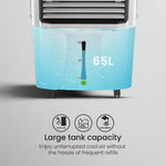 Crompton Optimus 65 Litres Desert Air Cooler for home | Large & Easy Clean Ice Chamber | High Density Honeycomb Pads | Everlast Pump | Humidity Control