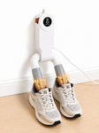 Electric Shoe Dryer with UV-C Sterilisation | 48°C PTC Heating | 360° Warm Air Circulation | Intelligent Timer & Auto Shut-Off | Foldable Portable Shoe & Boot Warmer | Odour & Moisture Remover | White