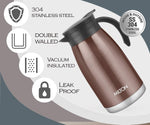 Milton Bistro 1100 Thermosteel Carafe, 1000 ml, Brown