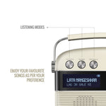 Saregama Carvaan Hindi - Portable Music Player with 5000 Preloaded Songs, FM/BT/AUX (Porcelain White)