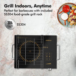 Havells 2200 Watt Infrared Induction Cooktop With Digital Display| Glo TV22-6KV Surge Protection| Sensor Touch| SS304 Food grade grill| 1 Year Door step Warranty By Havells