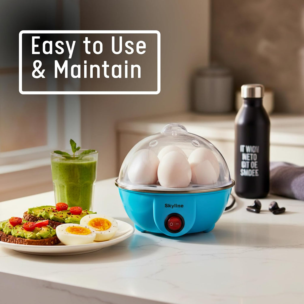Skyline 350 Watt Electric Egg Boiler, Quick & Easy Egg Cooker with BPA-Free Plastic