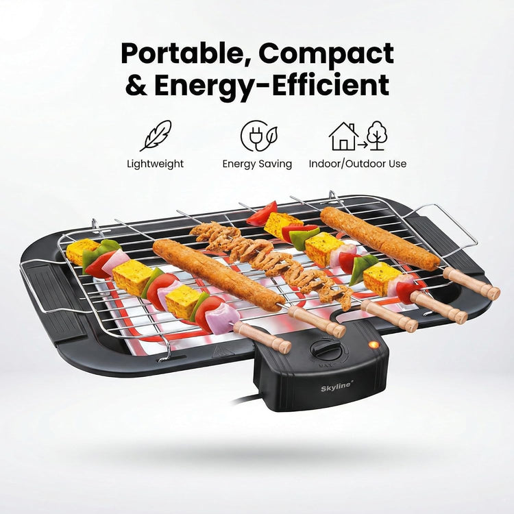 Skyline VTL-4545 2000-Watt Barbeque Grill (Black)
